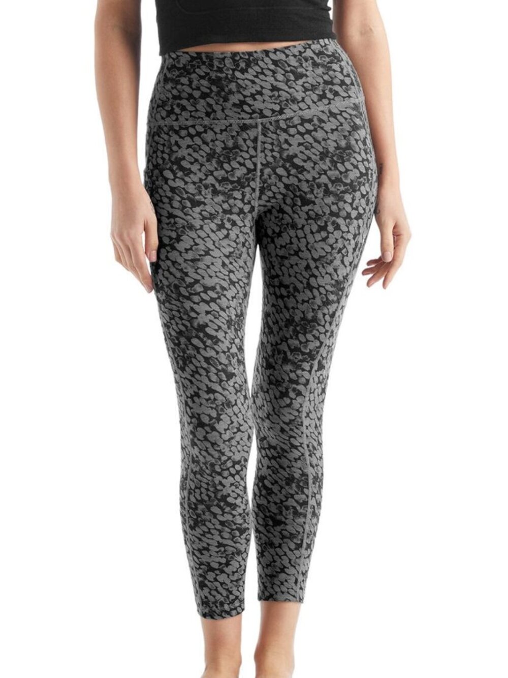 NWT Icebreaker Fastray High-Rise Tights Metro Heather Forest Shadows XS